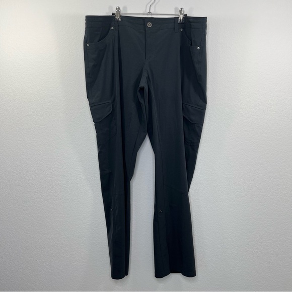 KUHL Women's Freeflex Roll-Up Cargo Pants Koal size 18W - Picture 2 of 10
